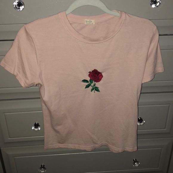 Brandy Rose Embroidered Soft Tee - Picture 1 of 1
